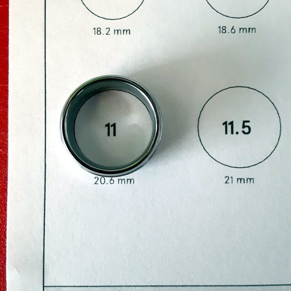 Two Tone Tungsten Carbide Men's Wedding Band, Size; 10.5, Engraved; I Love You - Picture 8 of 15